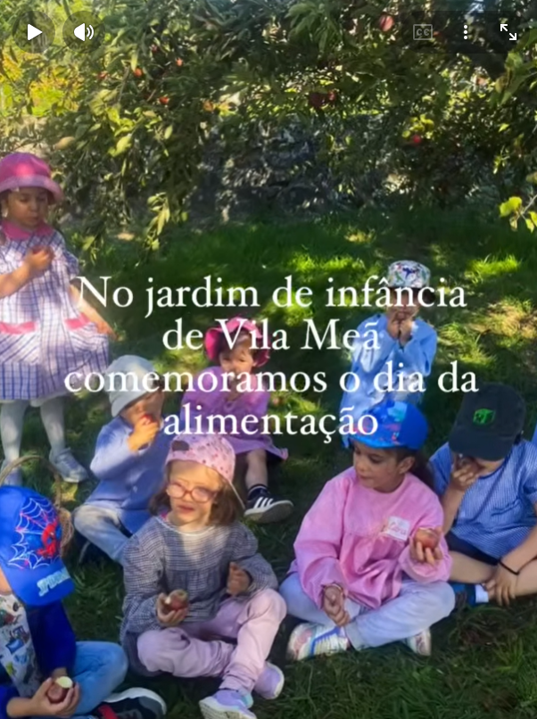 Dia mundial da alimentação - Jardim de infância de Ponte